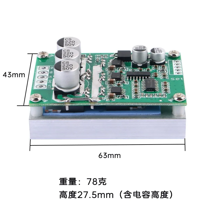 500W15A 브러시리스 모터 드라이버 보드 DC12-36V 속도 조절 정방향 및 ..