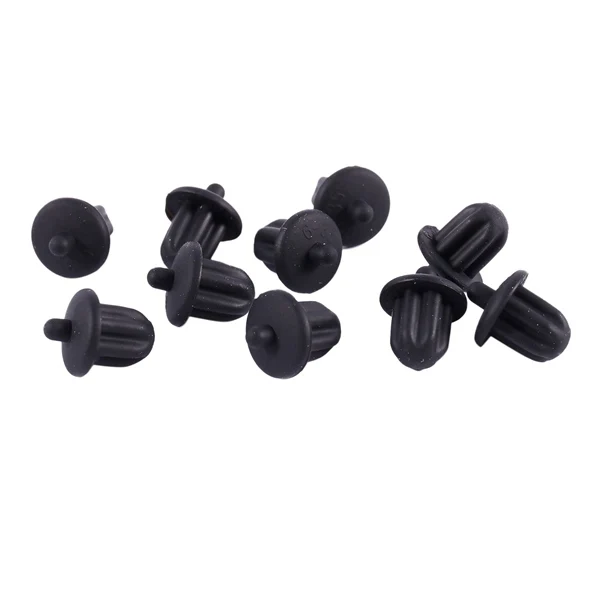 

10x Black Rubber 6.35mm Audio Jack PC DVD Microphone Socket Dust Cover