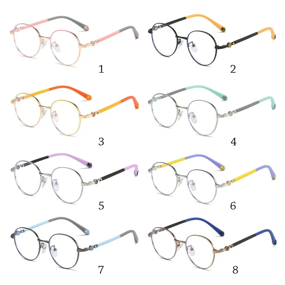 Blue Light Blocking Glasses for Kids Cute Cat Paw Pattern Optical Eyewear Children Boys Girls Anti Blue Rays Computer Goggles anti blue light glasses