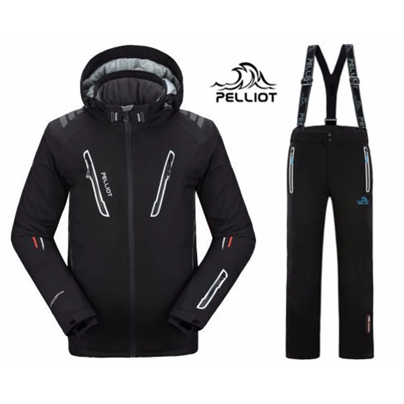 Free Shipping Guarantee Authentic!pelliot Male Ski Suits Jacket+pants Men's Water Proof, Thermal