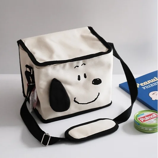 

Уличная сумка для пикника Snoopy, вместительная переносная изоляционная коробка, охлаждающая изоляция, мультяшная кавайная аниме игрушка