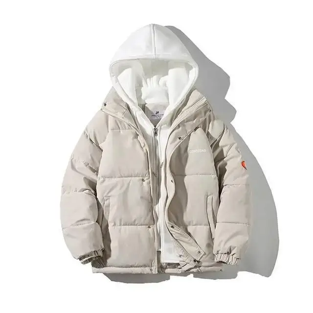 Women's Winter Oversize Jacket Down Cotton Padded Coat Female Loose Casual Overcoat Female Fashion Men Hooded Short Parkas - Image 10
