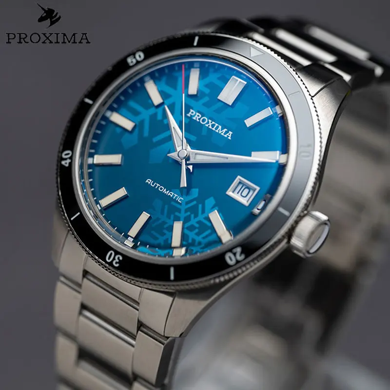 

PROXIMA 39mm Vintage Men Diver Watch Sapphire Crystal BGW-9 Luminous Waterproof 20Bar PT5000 Automatic Movement Mechanical Watch