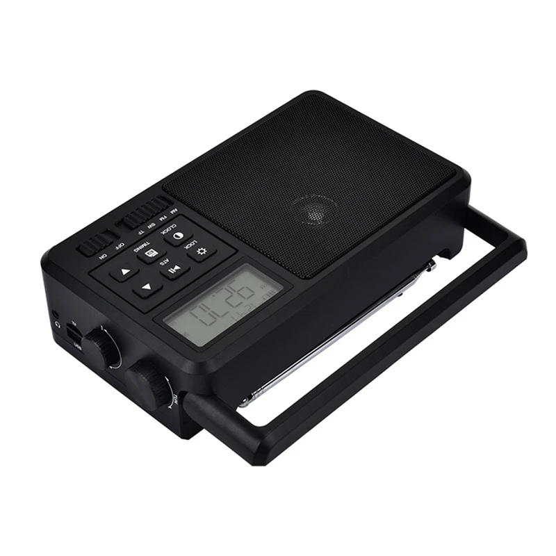 Y45A-Portable Internet Radio Best Reception FM Bluetooth Radios Speaker LCD Screen Support Alarm Clock Sleep Timer