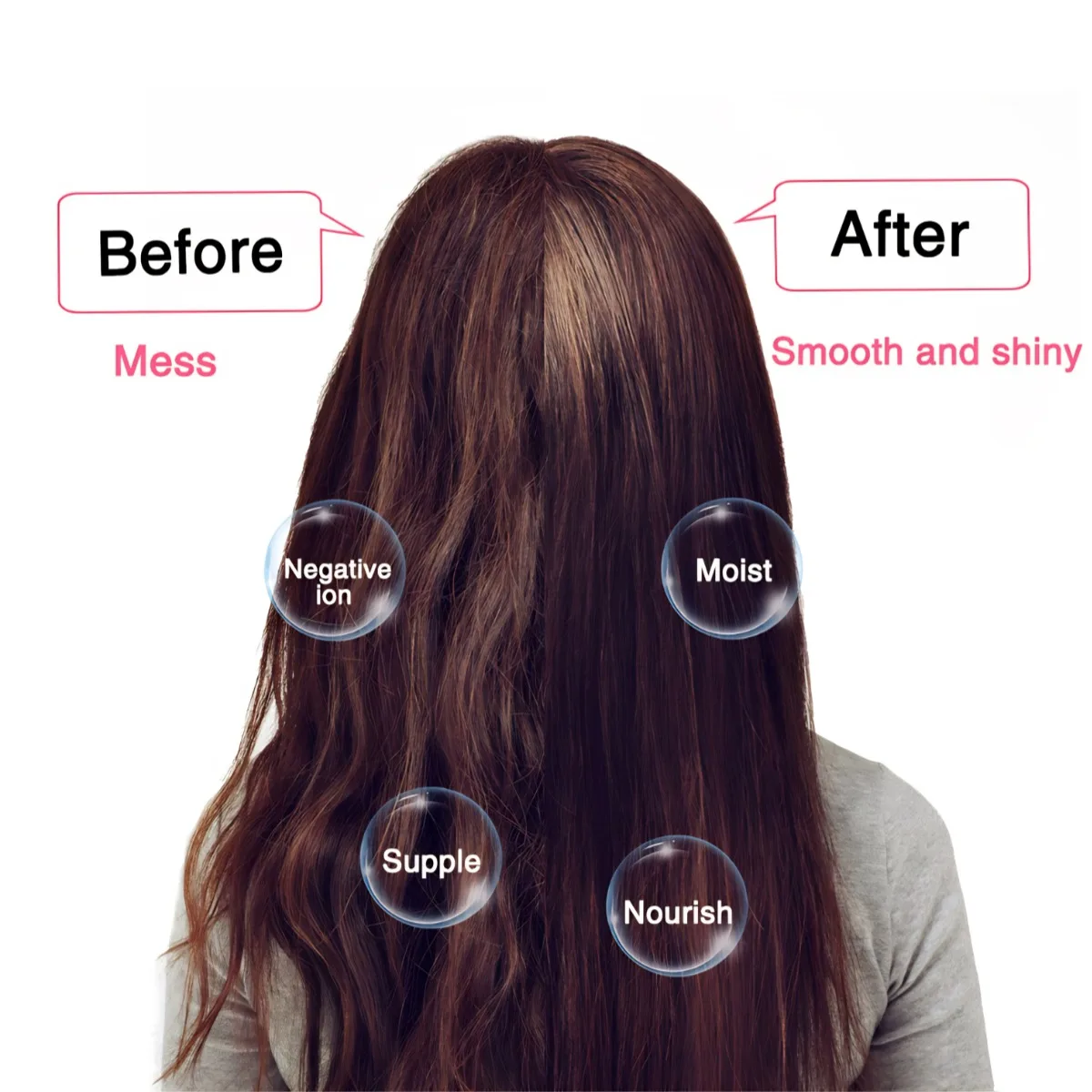 4 In 1 Hot Air Brush Styling Comb One-Step Heating Comb Hair Straightening Brush for Straight Curly Professional Hair Dryers 6