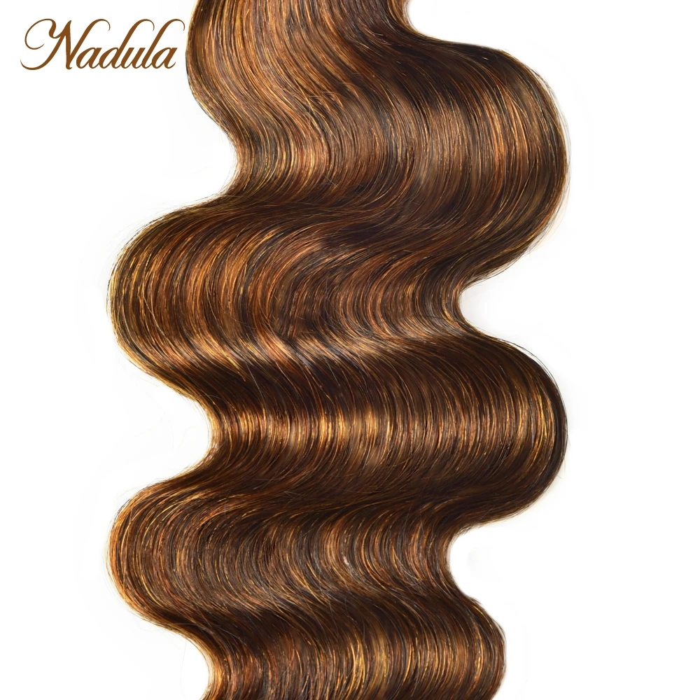 Nadula fb highlight hair bundles brazilian body wave human hair bundles ombre color remy hair weave