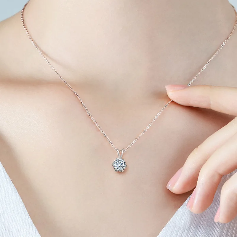925 Sterling Silver Necklaces Stud Earrings Bracelets For Women Moissanite Diamond Hexagram Star 4.5CT Jewelry Bridal Sets