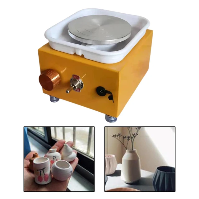 Electric Pottery Wheel Machine with Turntable+Sculpting Kit, DIY Clay Tools Mini  Pottery Forming Machine for Arts Crafts Ceramic - AliExpress