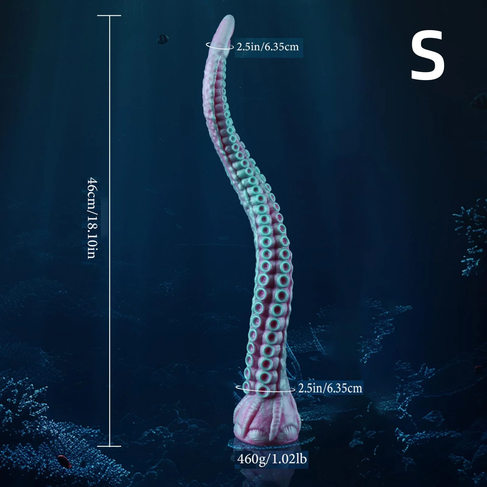 HeartCaptor Silicone Tentacle Dildo Fantasy Texture Anal Plug Prostate Massager Soft Octopus Design - Details 8