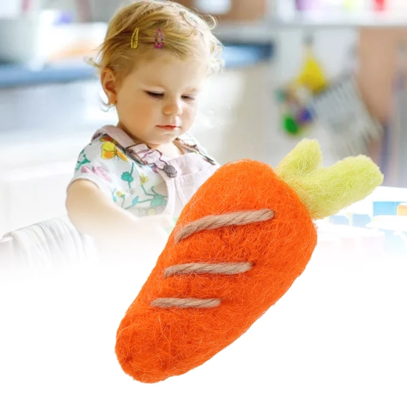 

Реквизит для фотосъемки новорожденных, детские шерстяные фетровые украшения с морковкой, аксессуары для фотосессии с морковкой