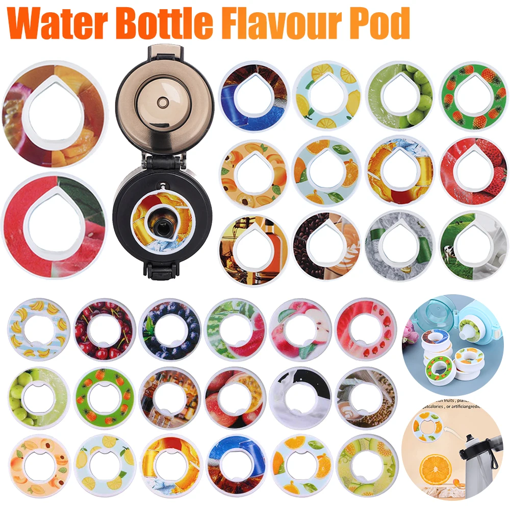 1PCS Multi-flavor Water Cup Fragrance Ring Used In Flavoured Drinking Bottle Drink More Water 0 Sugar Air Flavour Scent Pods