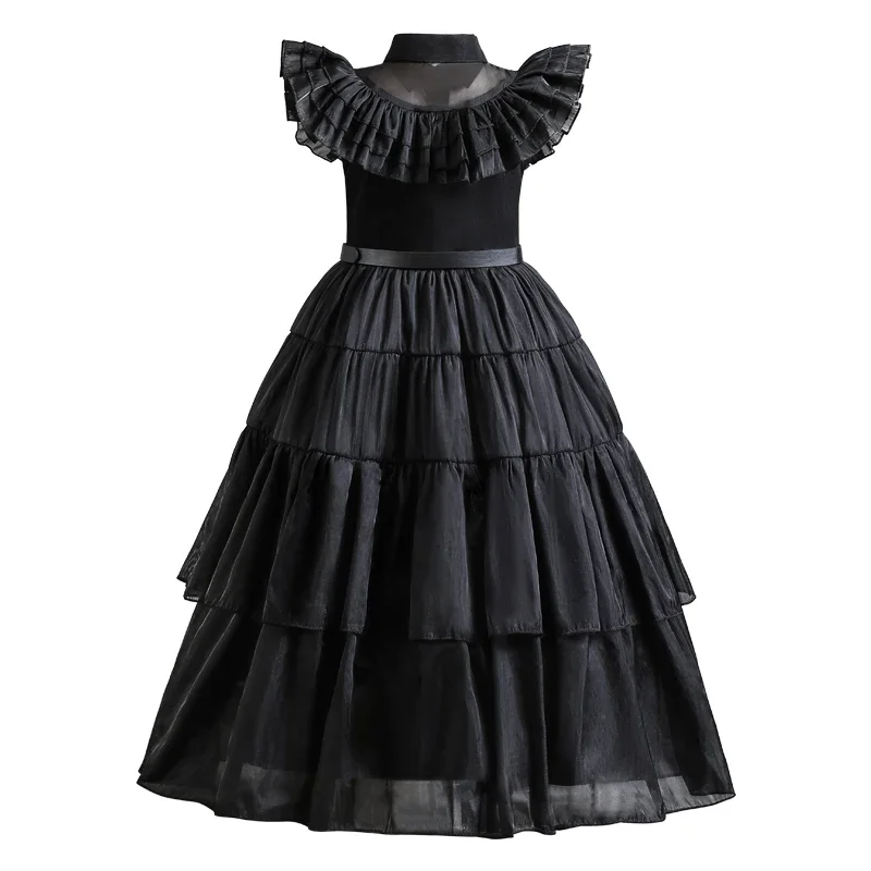 Wednesday Addams Cosplay Costume for Kids 3