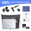 Notary Bag Large Notary Public Supply Bag with Zipper Notary Tools Accessories Pouch for Record Book Handbook Seal Stamp Documen 5