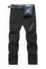 2024 Big Size Waterproof Pants Men Soft Shell Fleece Warm Trousers Male Outdoor Plus Large 9XL 4XL 8XL Work Winter Autumn Black 3