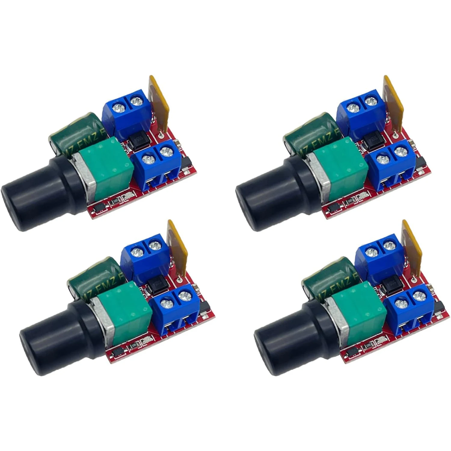 Motor Speed Controller Module 4pcs Mini DC 3V 6V 12V 24V 35V PWM Switch LED Dimmer 5A