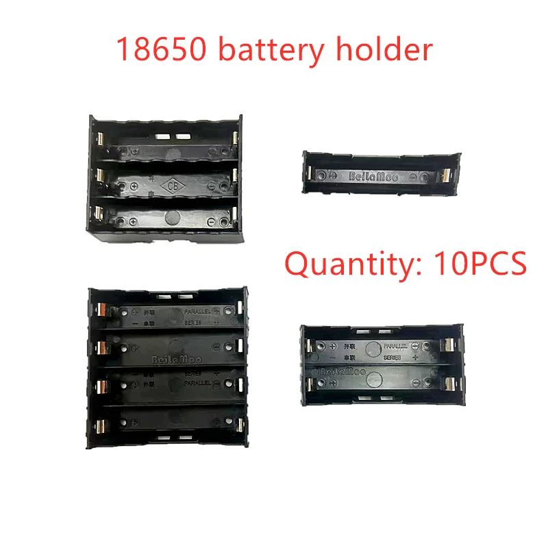 Caixa de Armazenamento do Suporte da Bateria Caixas do Banco do Poder Recipiente das Baterias Pin Duro 1x 2x 3x 4x 18650 Entalhe Entalhes Entalhes Entalhes 10 Peças