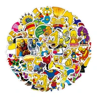 10/30/50pcs Cartoon Comedy Simpson Family Stickers Funny Decals Toys DIY Skateboard Motorcycle Laptop Cute Anime Kids Sticker 2