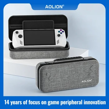 Aolion Custodia da trasporto portatile rigida in EVA Borsa da viaggio protettiva antiurto per accessori console Asus ROG Ally