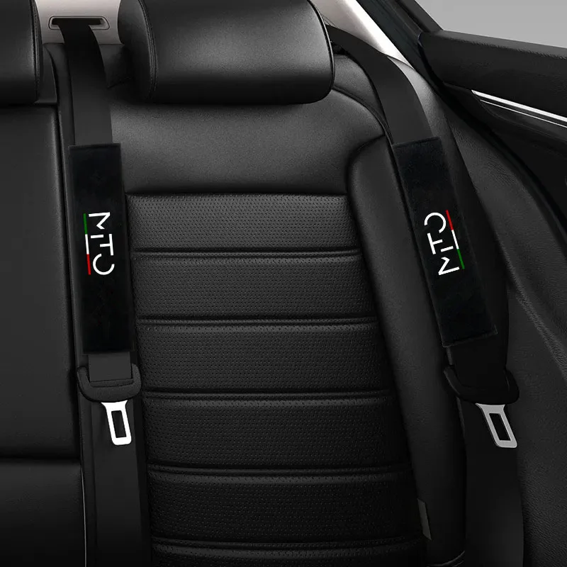 

2Pcs Car Seat Belt Cover Adjustable Plush Car Safety Belt Cover Shoulder Pad for Alfa Romeo MITO Car Interior Accessories