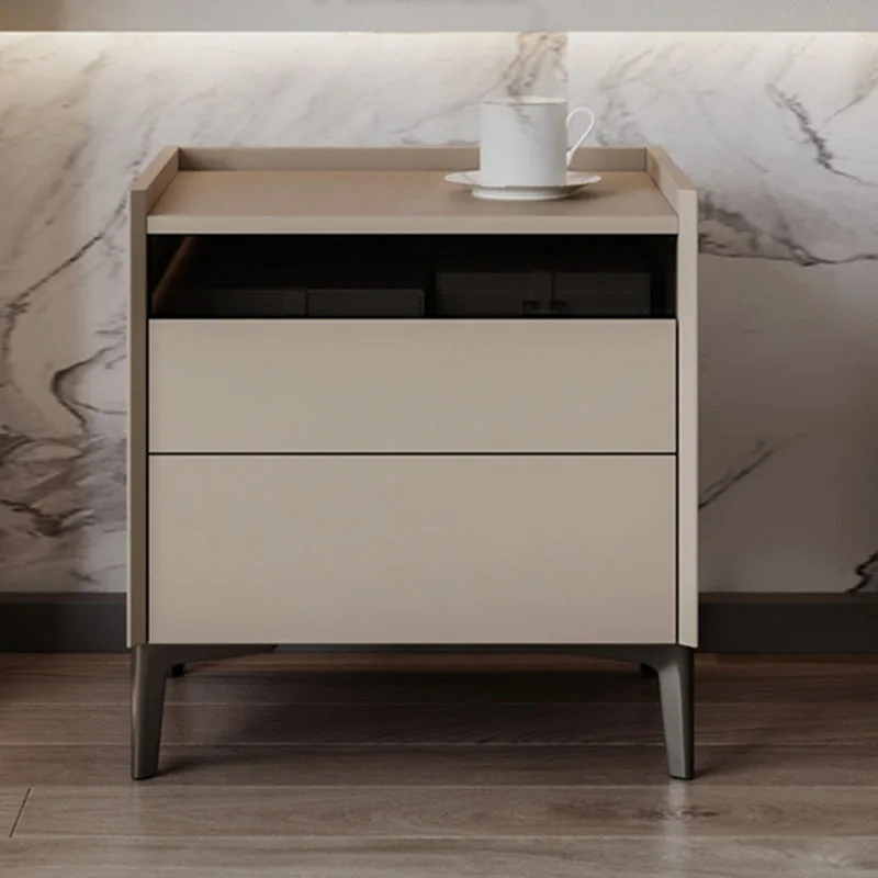 

Drawers Luxury Nightstands Minimalist Organizers Narrow Outdoor Aesthetic Bedside Table Nordic Mobile Table De Chevet Furnitures