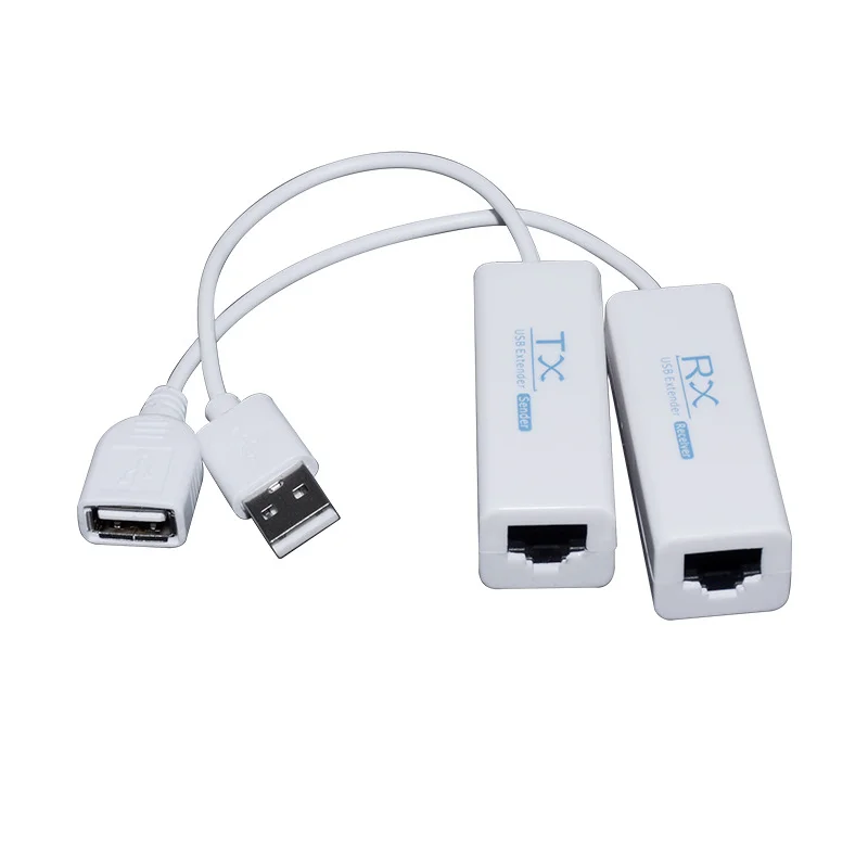 USB 2.0 Single Cable Extender: USB RJ45 200m Ethernet Extender