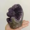 Natural Amethyst Geode Quartz Cluster Crystal Specimen Energy Healing 6
