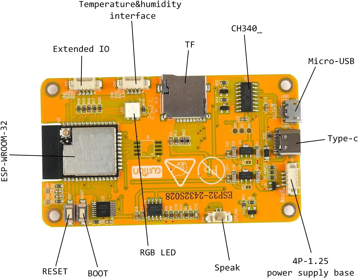 โมดูล ESP32 WiFi+BT สำหรับ Arduino