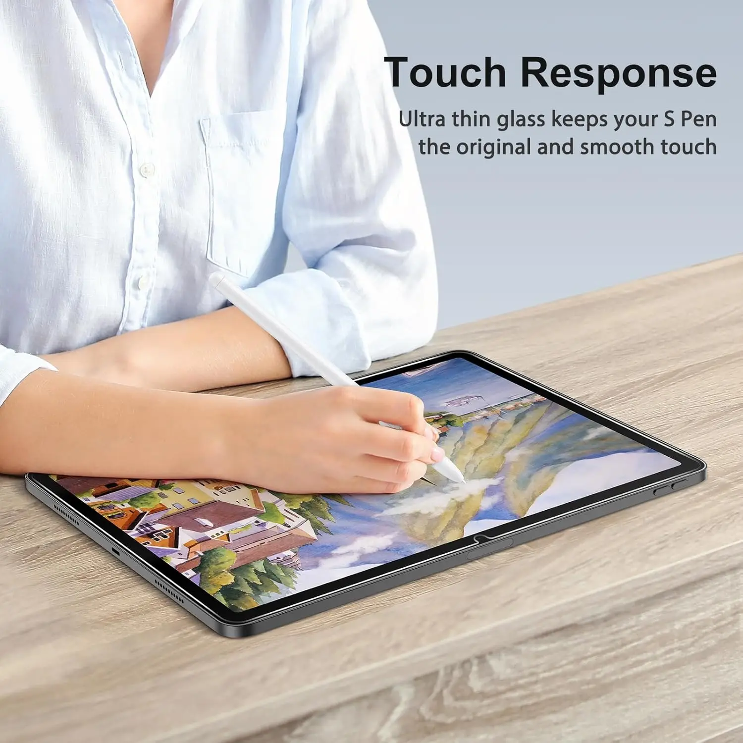 Premium Tempered Glass Screen Protector with Easy Install Auto-Dust Removal Kit