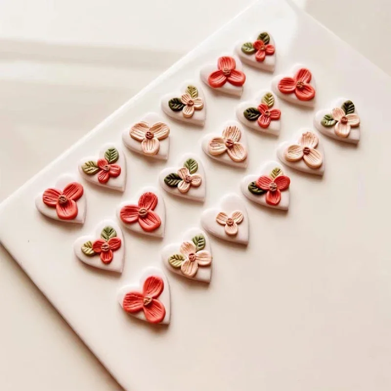 INS Floral Plants Polymer Clay Mold DIY Flower Earrings Jewelry Soft Clay Cutter Pendants Ornaments Making Tool