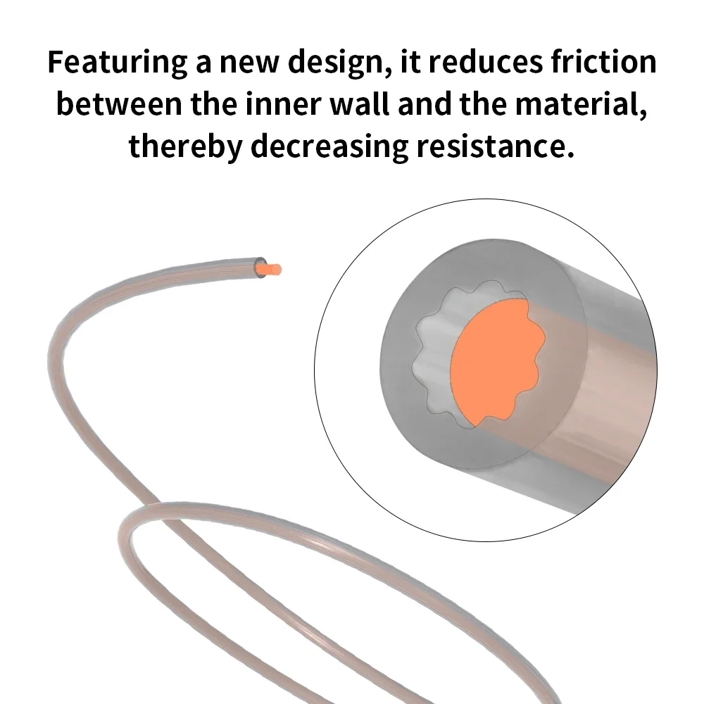 Low-Resistance PTFE Tube Smooth Japanese Material 4mm OD Tube 1M/2M/4M High Temperature Resistance For 3D Printer Parts