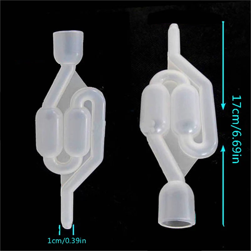 One-way Wine AirLock Beer Brewing Fermentation Check Valve Plastic Air Lock Water Seal Home Winemaking Exhaust Valve Fermenter
