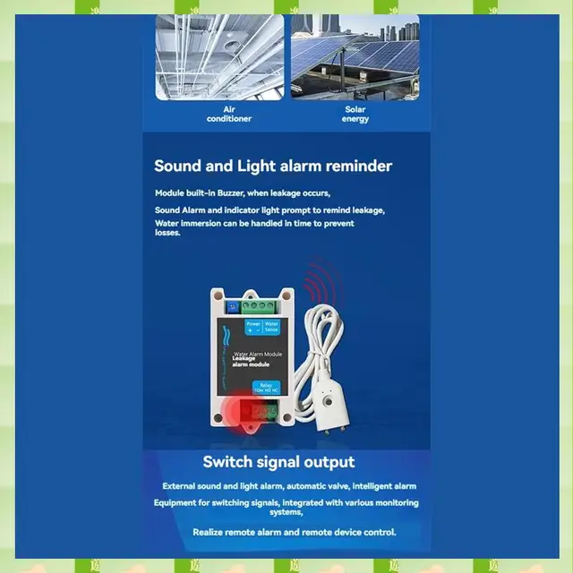 2025 Water Leakage Automatic Shutoff Valve Alarm Water Immersion Sensor Module Cable Household Overflow Alarm Module,Water Leaka 6