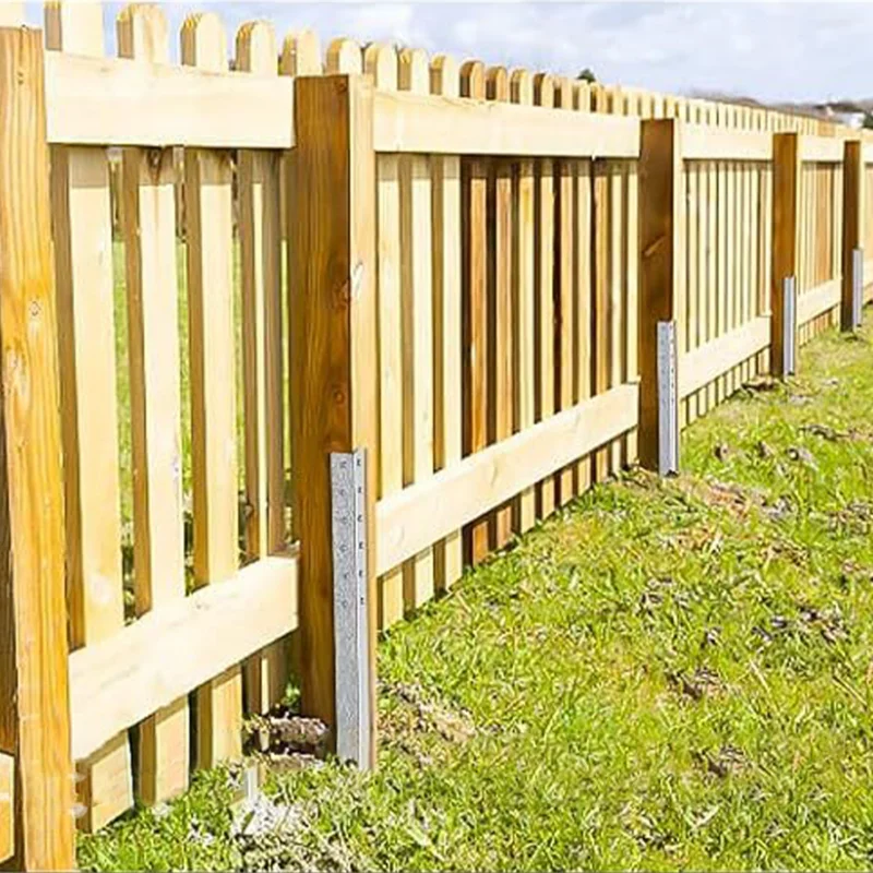 Steel Fence Stakes Heavy Duty Ground Stakes Thickened Barrier Bracket Repairing Accessories For Mailbox Reinforcement