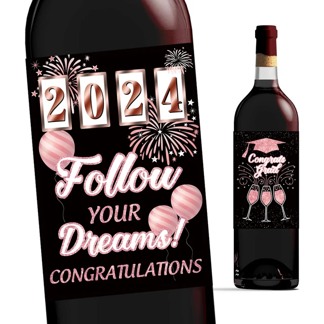 6 Etichette Per Vino Laurea - Adesivi Decorativi Per Bottiglie - Foto 9