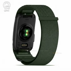 Adjustable Breathable Nylon Bicep Armband with Hook and Loop Closure - L - XL (Green)