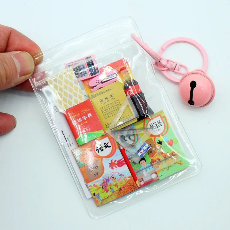 Dollhouse Children's Stationery Set Classroom Living Scene Pocket DIY Simulation Ornament - 2
