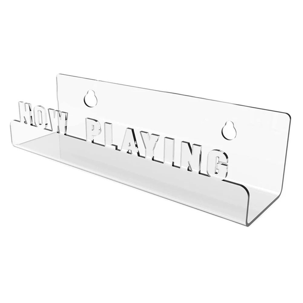 

Stylish and Functional Acrylic Vinyl Record Shelf Wall Mount NOW PLAYING Design Showcase Your Collection with Flair