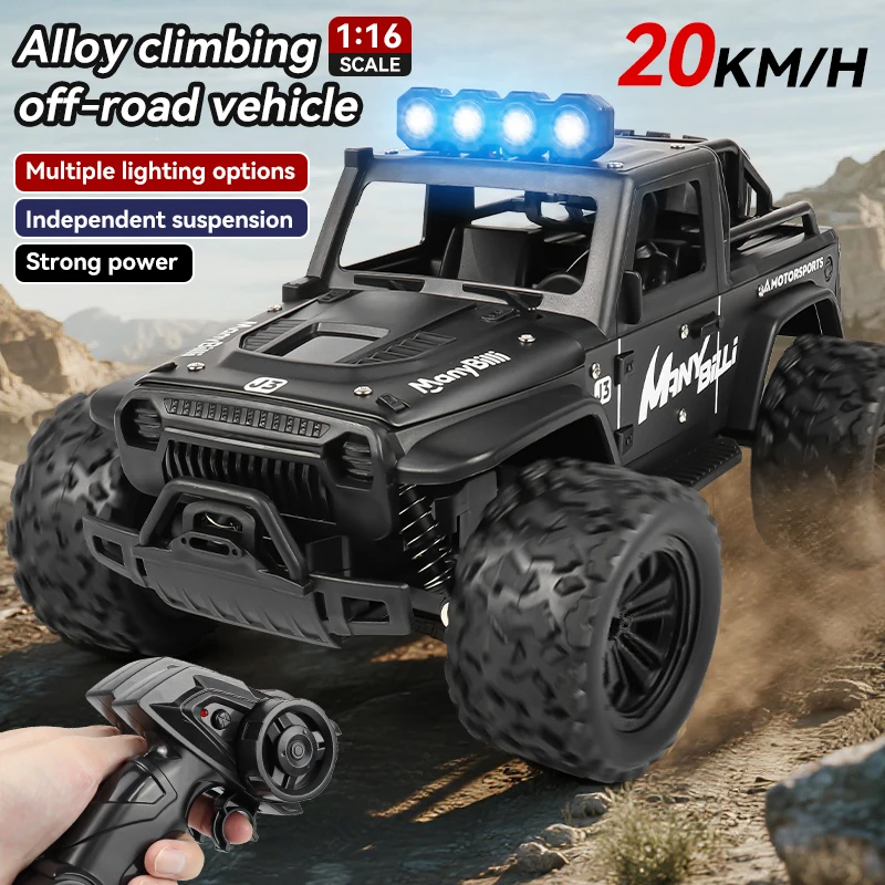 Coche Teledirigido 4WD De Aleación Para Todoterreno Con Motor De Nieve Y Neumáticos – ¡para Niños Y Adultos!