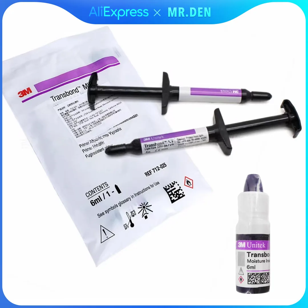 Dental Porcelain Primer Repair Kit DEN LINK Bonding Light Cure Adhesive  System