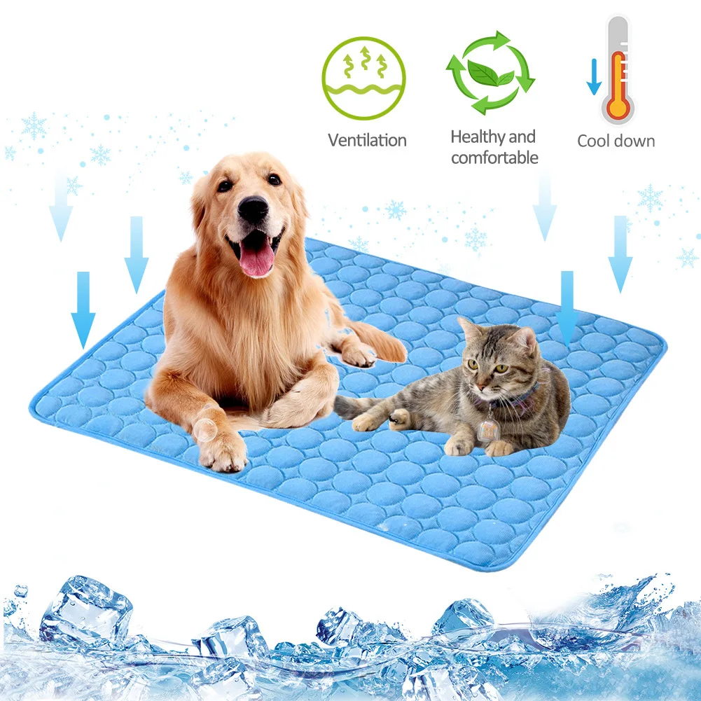 Pet Dog Cat Summer Cooling Mat Pet Bed Summer Cooling Mat Pet Cat