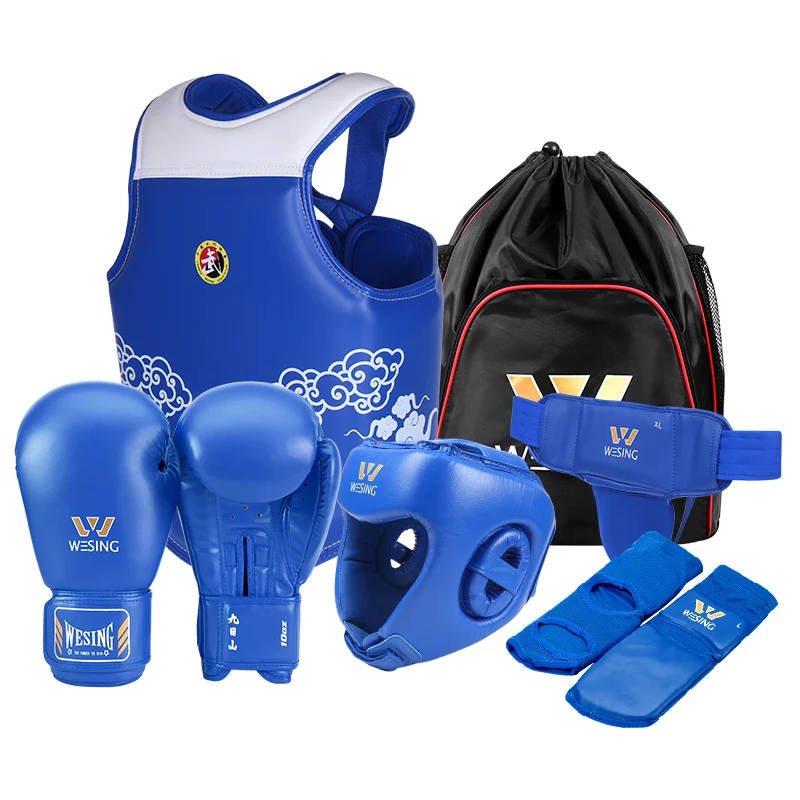 Set Di Attrezzi Per Sparring In Pelle Pu 6 Pezzi Set Di Attrezzi Per Attrezzature Sanda Wushu Per Arti Marziali