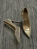 Sexy Woman Stiletto Heel Slip On Pump Shoes Pink White Blue Pointed Toe Spring Autumn Thin High Heel Single Shoes For Lady Girl 2