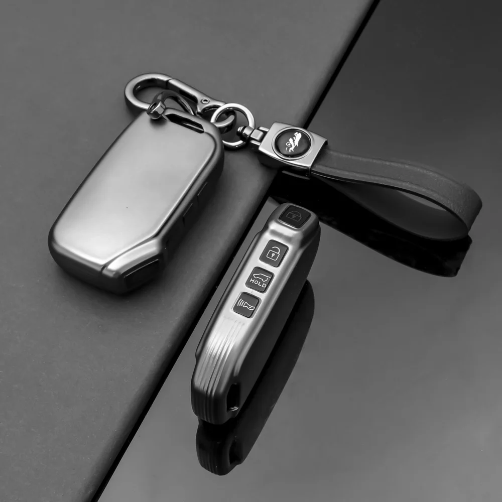 Premium TPU Car Key Case Cover & Keychain - Sleek Shell Fob Holder for Enhanced Style and Protection