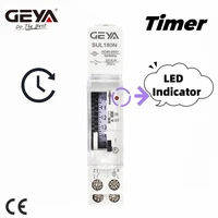GEYA SUL180N 15 Minutes Mechanical Timer 24Hours Programmable Din Rail Time Switch Timer Relay 16A 85~250VAC 1