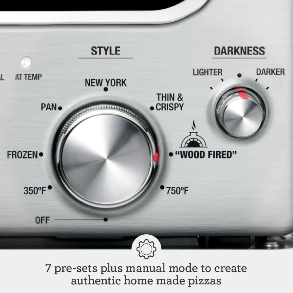 Smart Pizza Oven W/Preset Cooking Functions, Include Wood Fired, Pan, Thin & Crispy, and Frozen, Up to 750°F 3