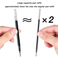 20 шт., 0,7 мм, гелевая ручка с черными чернилами, стержни для школьных принадлежностей, сменные стержни для ручек, офисные ручки для подписи, канцелярские принадлежности для письма — изображение 2