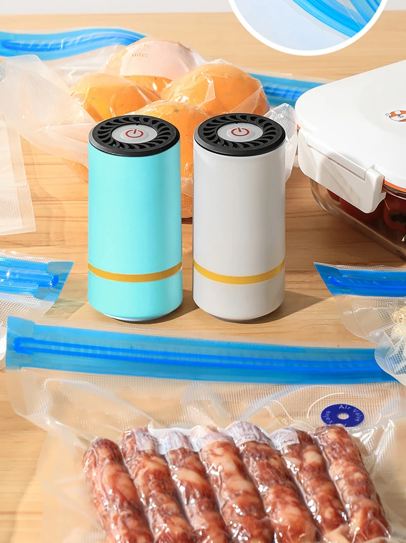 5pcs/set Reusable Vacuum Food Storage Zipper Bags Vacuum Bag For Handheld Vacuum  Sealer BPA Free Kitchen Food Organizer Bag - AliExpress