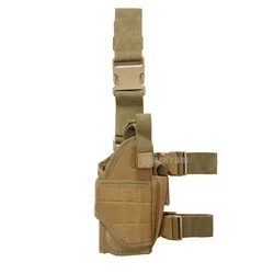 Universal Right - Handed Tactical Thigh Holster Pistol Pouch (Tan  right hand a)