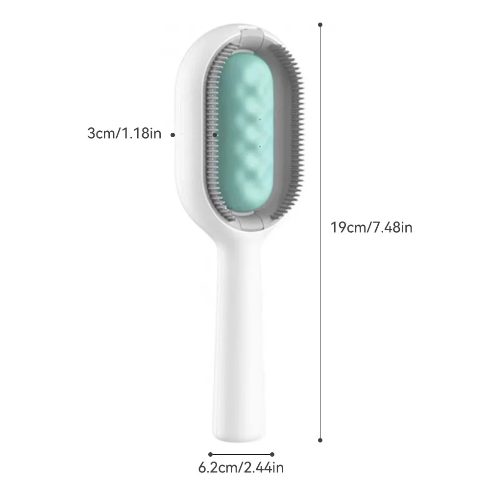 Cat Brush Long Hair Remover Brush for Dog Cat Silicone Pet Grooming Comb with Wipe and Water Tank Pet Product Accessories 6
