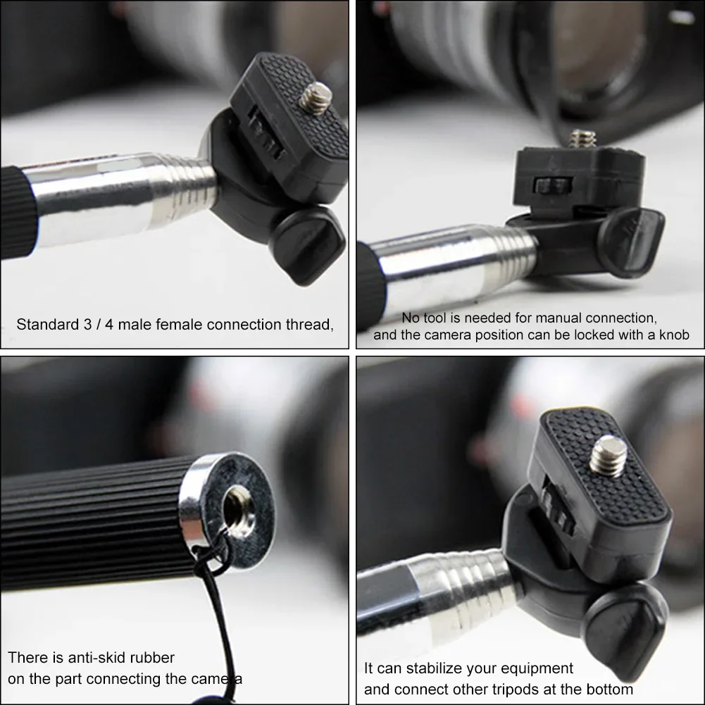 Extendable Handheld Selfie Stick for Gopro Hero 12 11 10 9 SJCAM XiaoYi EKEN H9R Sport Action Camera,selfie stick tripod,selfie stick,sports camera selfie stick